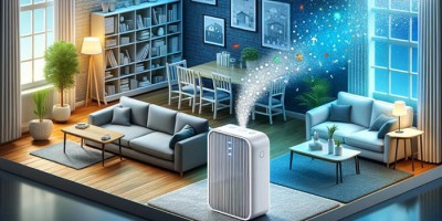 What is the PM2.5 level in a house with an air purifier?