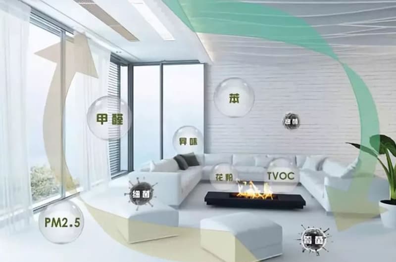 How does a fresh air system regulate indoor humidity?