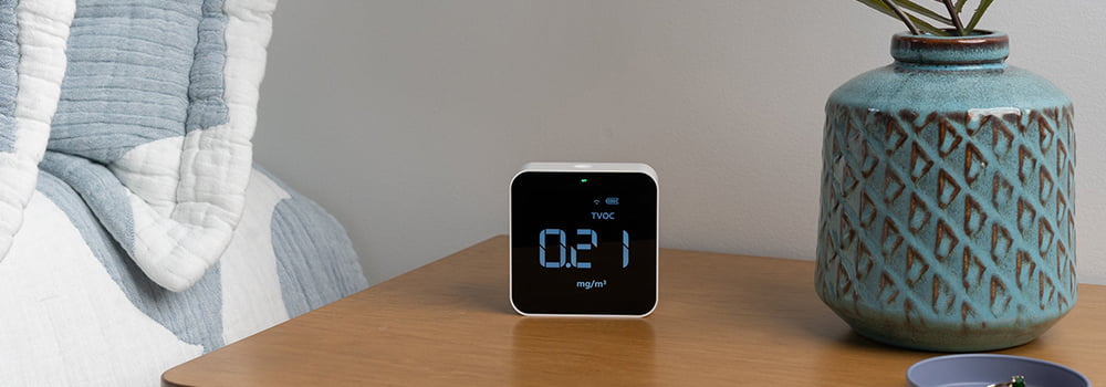 What data can indoor environmental monitors detect