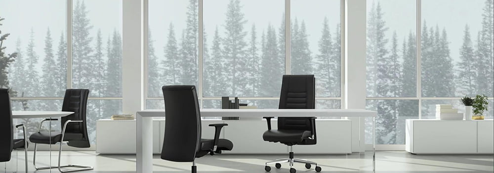 What to do if indoor CO2 levels are too high in a southern office during winter?