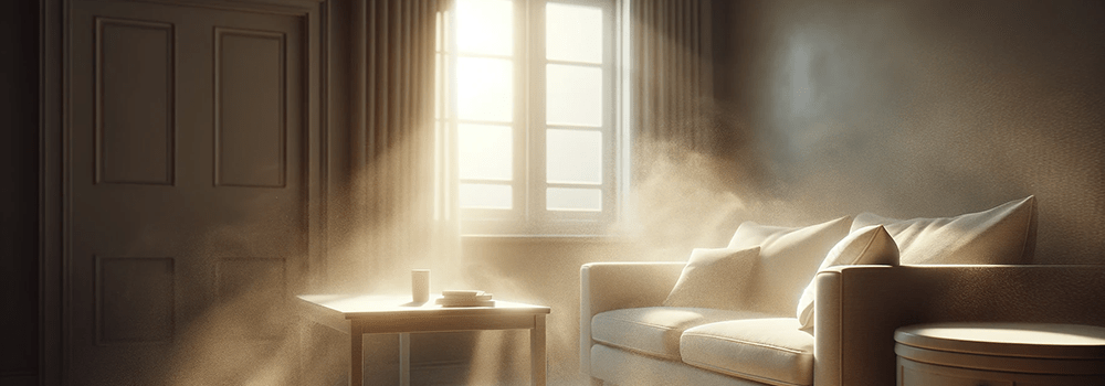 What is the use of dust sensors for monitoring and improving indoor air quality?