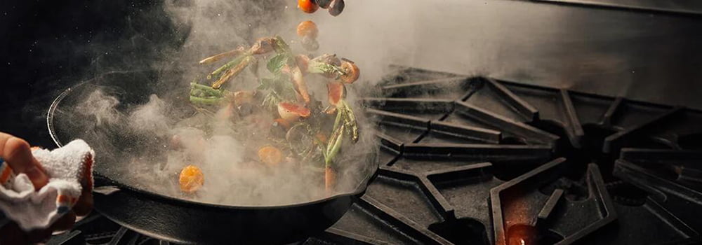 Does cooking cause poor indoor air quality? Why does this happen?