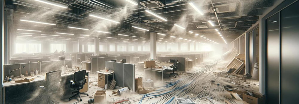 Office renovation, how to avoid dust pollution of office equipment?